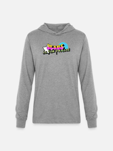 Jesus is the Reason - Unisex Long Sleeve Hoodie Shirt - heather grey