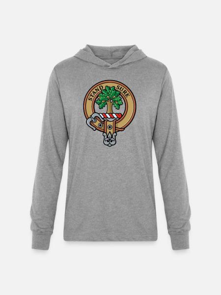 Clan Anderson Crest - Unisex Long Sleeve Hoodie Shirt - heather grey