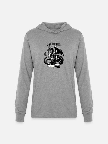 Dragon Riders Banner - Unisex Long Sleeve Hoodie Shirt - heather grey