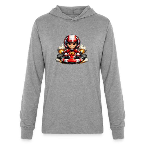 Carcadelogoracerfront - Unisex Long Sleeve Hoodie Shirt