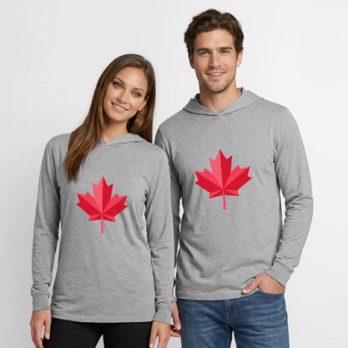 Canadian red maple leaf - Unisex Long Sleeve Hoodie Shirt