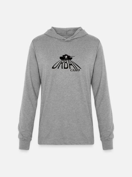 Urban Camo Tank - Unisex Long Sleeve Hoodie Shirt - heather grey