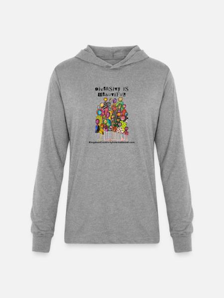 Diversity is Beautiful - Unisex Long Sleeve Hoodie Shirt - heather grey