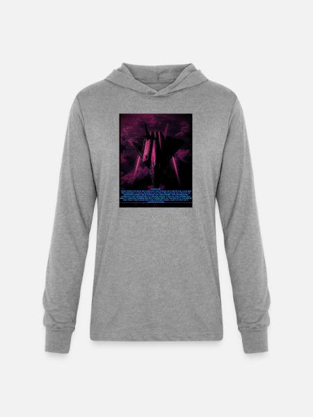 Neon Sky Battle Overdrive - Unisex Long Sleeve Hoodie Shirt - heather grey