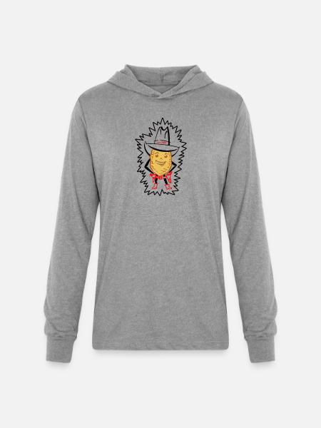 Slim Chipley - Unisex Long Sleeve Hoodie Shirt - heather grey
