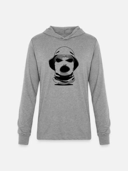 crook bucket hat - Unisex Long Sleeve Hoodie Shirt - heather grey