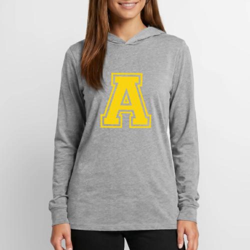 Letter A – Capital Athletic Alphabet Monogram - Unisex Long Sleeve Hoodie Shirt