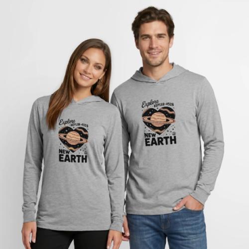 Explore Kepler-452b – New Earth Adventure - Unisex Long Sleeve Hoodie Shirt