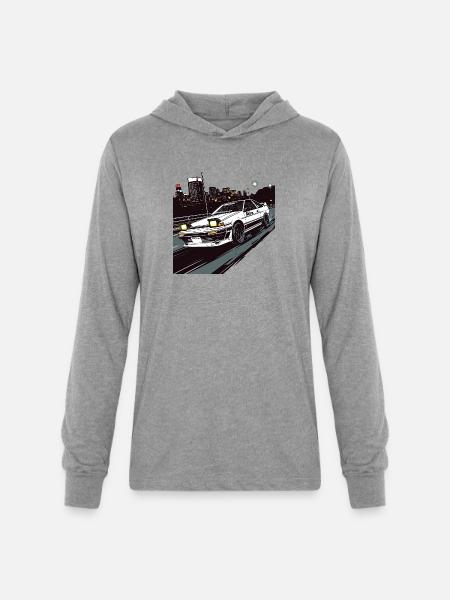 Toyota AE86 - Unisex Long Sleeve Hoodie Shirt - heather grey