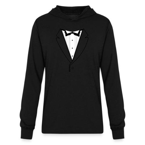 Tuxedo Plain w. Black Lines - Unisex Long Sleeve Hoodie Shirt