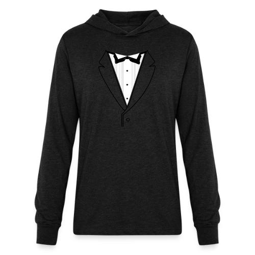 Tuxedo Plain w. Black Lines - Unisex Long Sleeve Hoodie Shirt