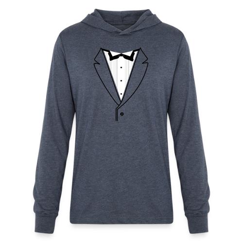 Tuxedo Plain w. Black Lines - Unisex Long Sleeve Hoodie Shirt