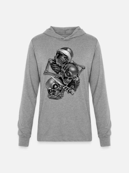 So No.Speak No.Hear No - Unisex Long Sleeve Hoodie Shirt - heather grey