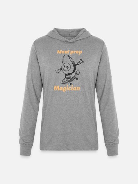 MEAL PREP MAGICIAN - Unisex Long Sleeve Hoodie Shirt - heather grey