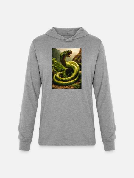 Titanoboa: prehistoric predator. - Unisex Long Sleeve Hoodie Shirt - heather grey