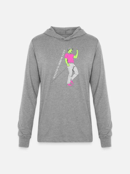 Weekend_Warrior_Golf - Unisex Long Sleeve Hoodie Shirt - heather grey