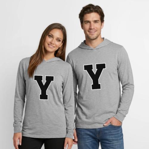 Varsity Letter Y Collegiate Alphabet Art - Unisex Long Sleeve Hoodie Shirt