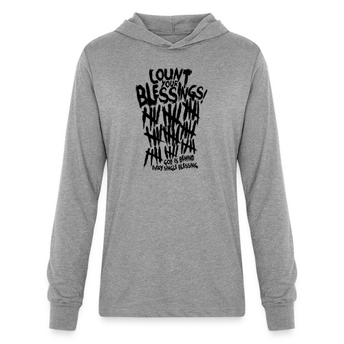 Count Your Blessing_Black 0001 - Unisex Long Sleeve Hoodie Shirt