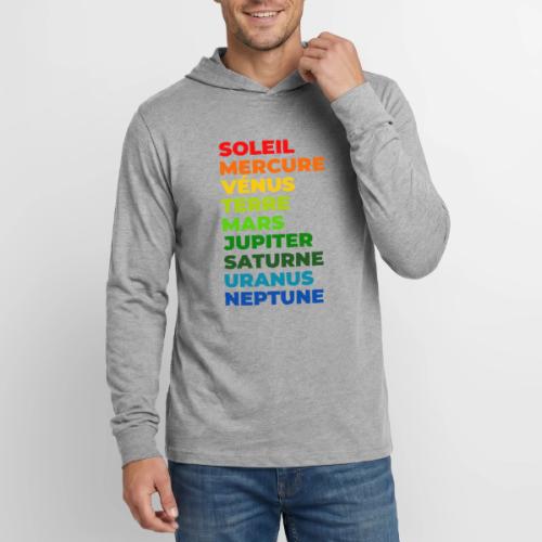 Solar System in Color - Unisex Long Sleeve Hoodie Shirt