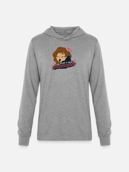 Stop It Ron - Unisex Long Sleeve Hoodie Shirt - heather grey