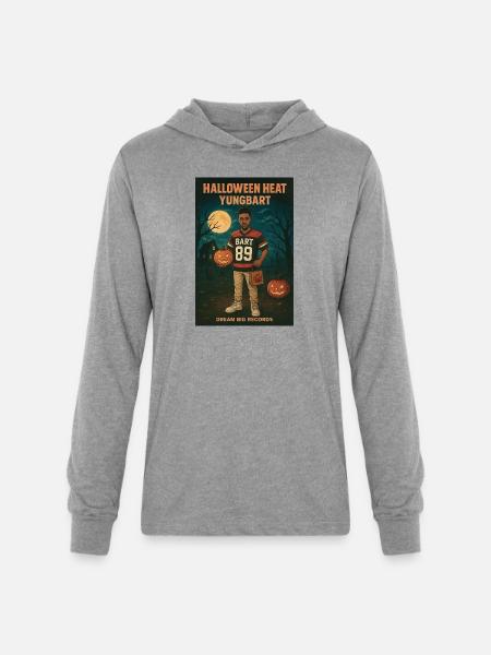 Halloween Heat Yungbart - Unisex Long Sleeve Hoodie Shirt - heather grey