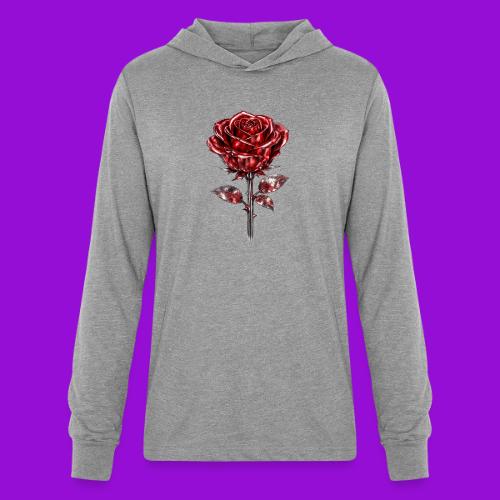 Silver Rose - Unisex Long Sleeve Hoodie Shirt