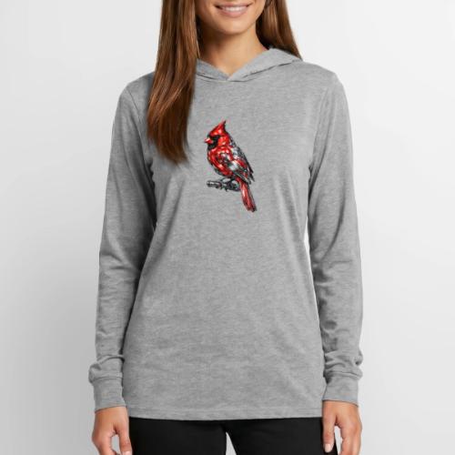 Silver Cardinal - Unisex Long Sleeve Hoodie Shirt