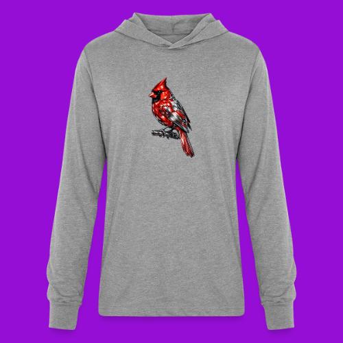 Silver Cardinal - Unisex Long Sleeve Hoodie Shirt