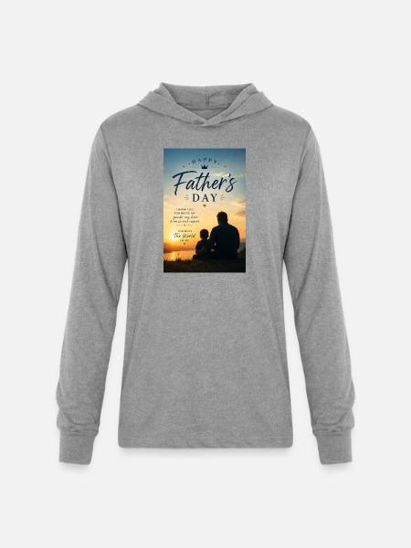 Sunset Bond: Father’s Day - Unisex Long Sleeve Hoodie Shirt - heather grey