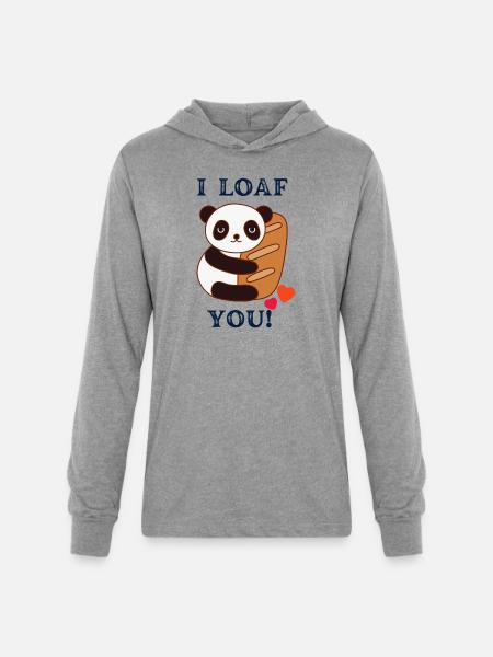i loaf you - Unisex Long Sleeve Hoodie Shirt - heather grey