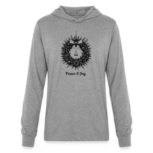 Peace & Joy T-Shirt | Minimalist Elegant Christmas - Unisex Long Sleeve Hoodie Shirt