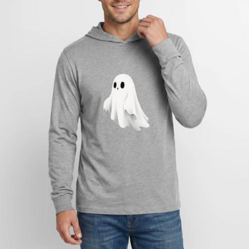 Cute Ghost Cartoon Design - Unisex Long Sleeve Hoodie Shirt