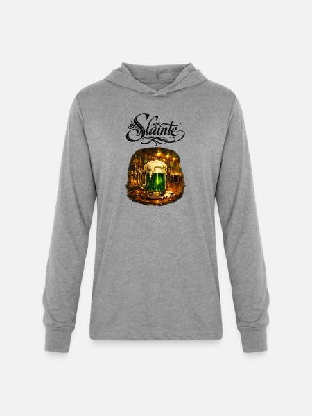 Emerald Draft in Rustic Tavern - Unisex Long Sleeve Hoodie Shirt - heather grey
