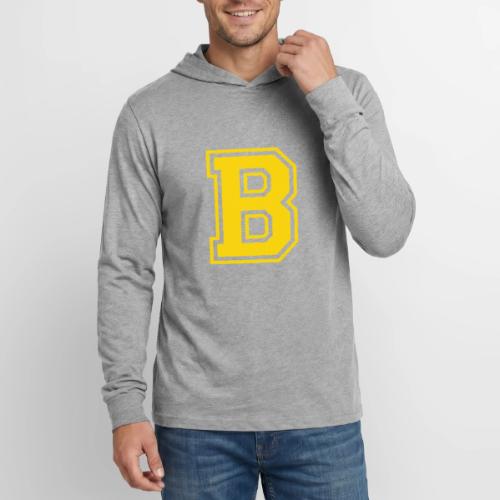 Letter B – Capital Athletic Alphabet Monogram - Unisex Long Sleeve Hoodie Shirt