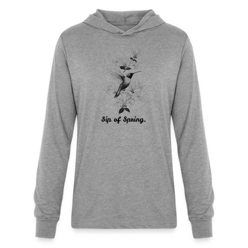 Hummingbird T-Shirt, Honeysuckle Vine - Unisex Long Sleeve Hoodie Shirt