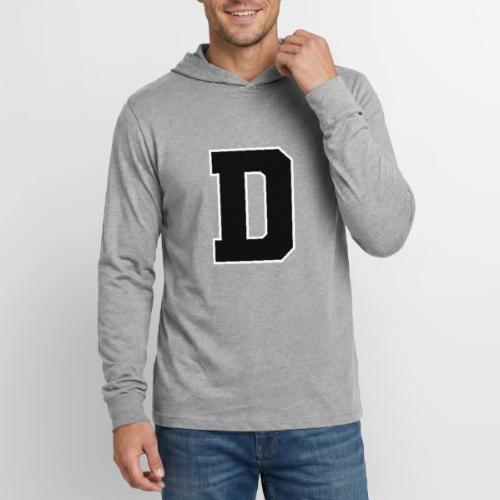 Varsity Letter D Athletic Alphabet Design - Unisex Long Sleeve Hoodie Shirt