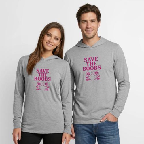 Save the boobs! - Unisex Long Sleeve Hoodie Shirt