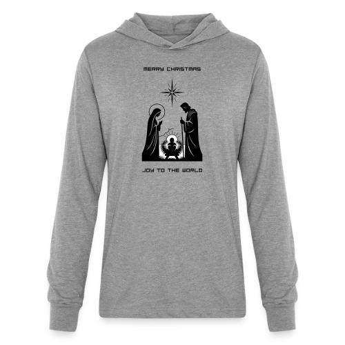 Joy to the World T-Shirt | Minimalist Nativity - Unisex Long Sleeve Hoodie Shirt