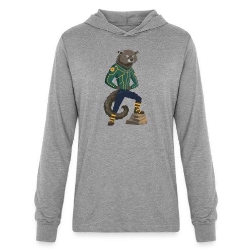 Raccoon Ranger in Neon Armor - Unisex Long Sleeve Hoodie Shirt