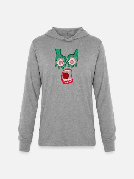 error - Unisex Long Sleeve Hoodie Shirt - heather grey