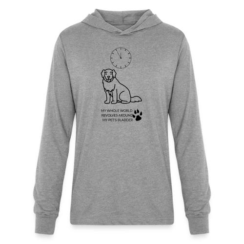 My Pet's Bladder World T-Shirt | Funny Dog/Cat Own - Unisex Long Sleeve Hoodie Shirt
