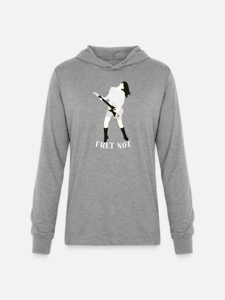 Fret_Not - Unisex Long Sleeve Hoodie Shirt - heather grey