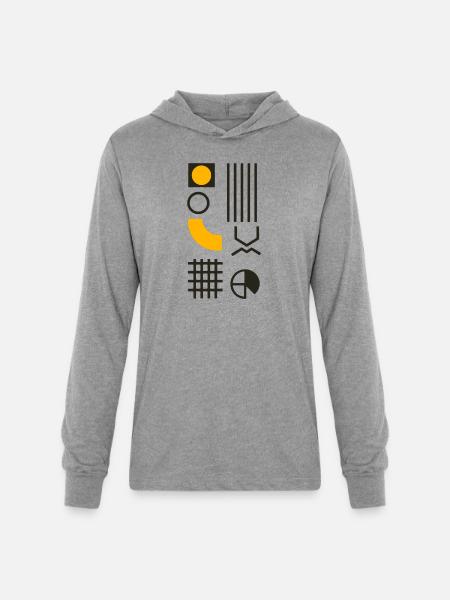 Distinct Simplicity - Unisex Long Sleeve Hoodie Shirt - heather grey