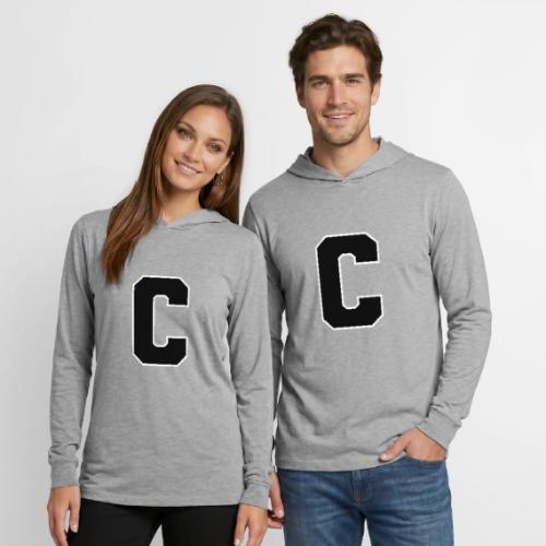 Varsity Letter C Collegiate Monogram - Unisex Long Sleeve Hoodie Shirt