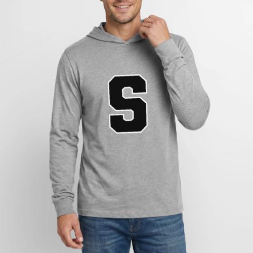 Varsity Letter S Collegiate Alphabet Art - Unisex Long Sleeve Hoodie Shirt