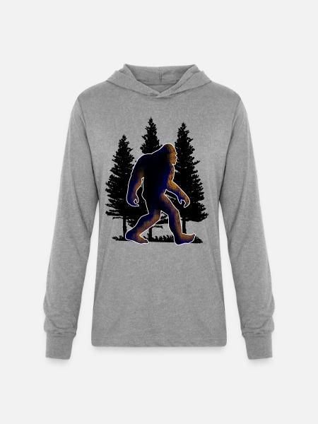 Big foot, Bigfoot - Unisex Long Sleeve Hoodie Shirt - heather grey