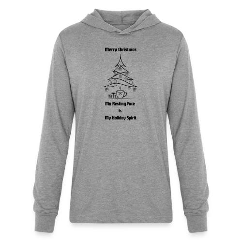 My Resting Face Is My Christmas Spirit T-Shirt - Unisex Long Sleeve Hoodie Shirt