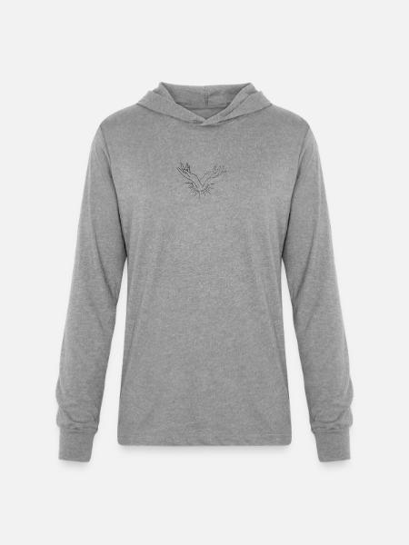 Radiation - Unisex Long Sleeve Hoodie Shirt - heather grey