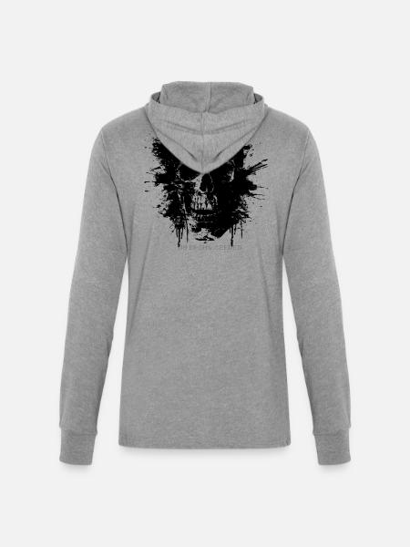 VELKRY_ - Unisex Long Sleeve Hoodie Shirt - heather grey