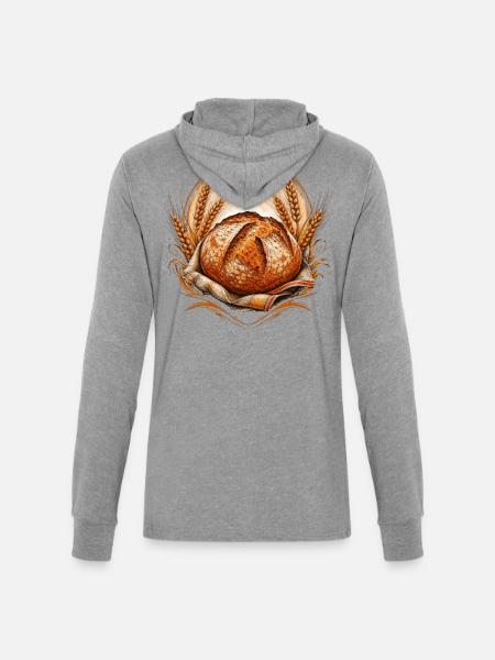Artisan Sourdough Baker Rusti - Unisex Long Sleeve Hoodie Shirt - heather grey